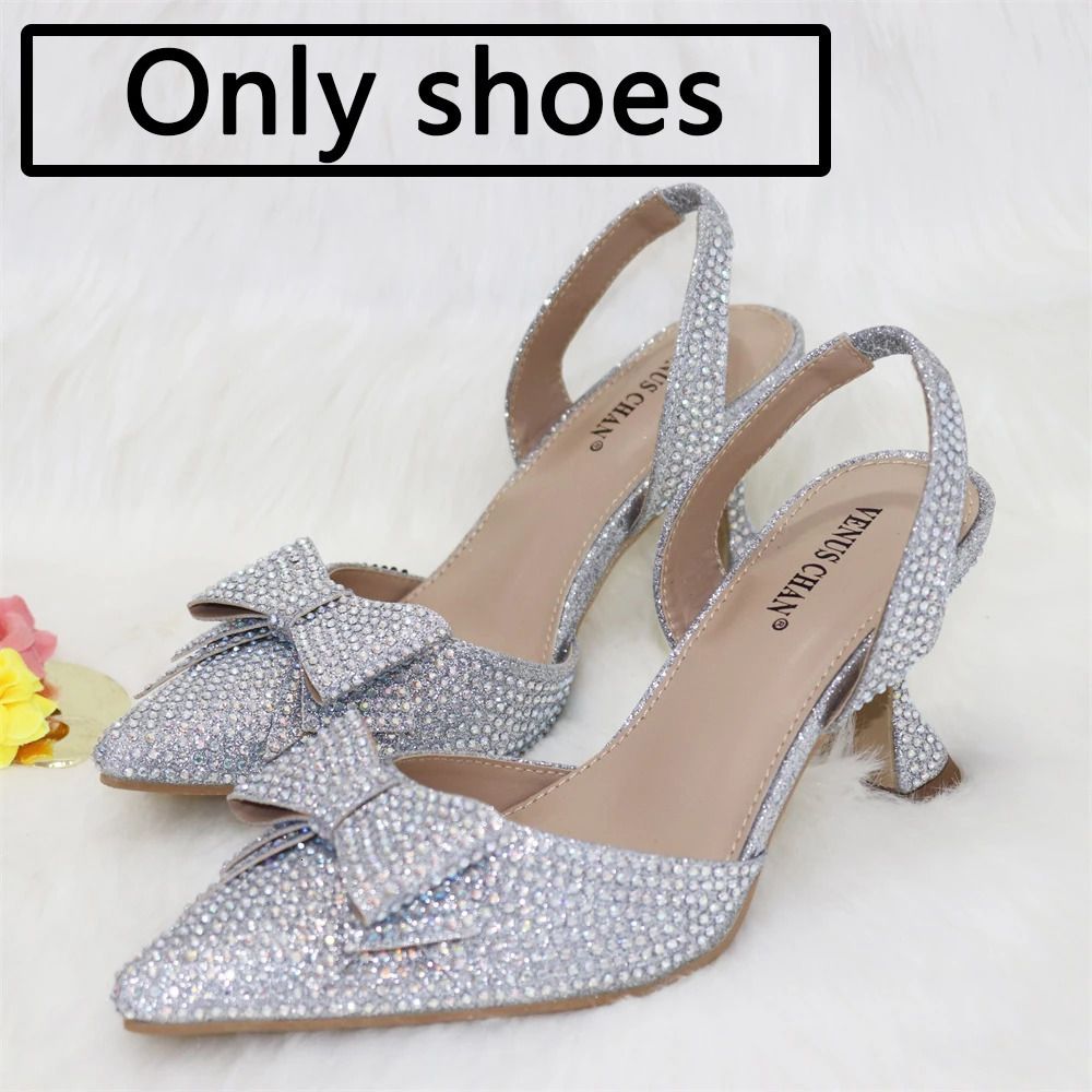 silver only shoes