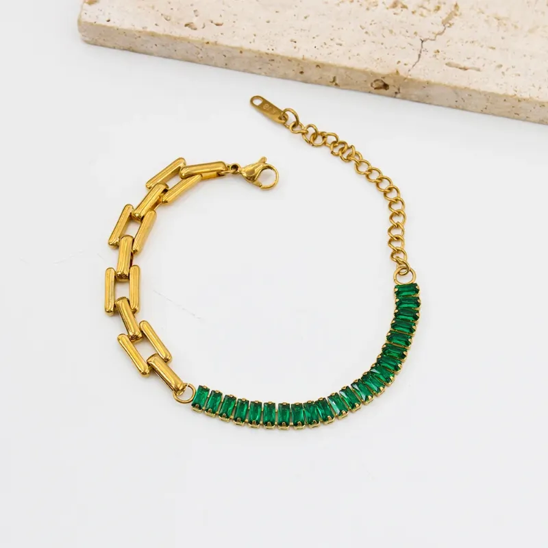 Bracelet vert 40 cm-5 cm