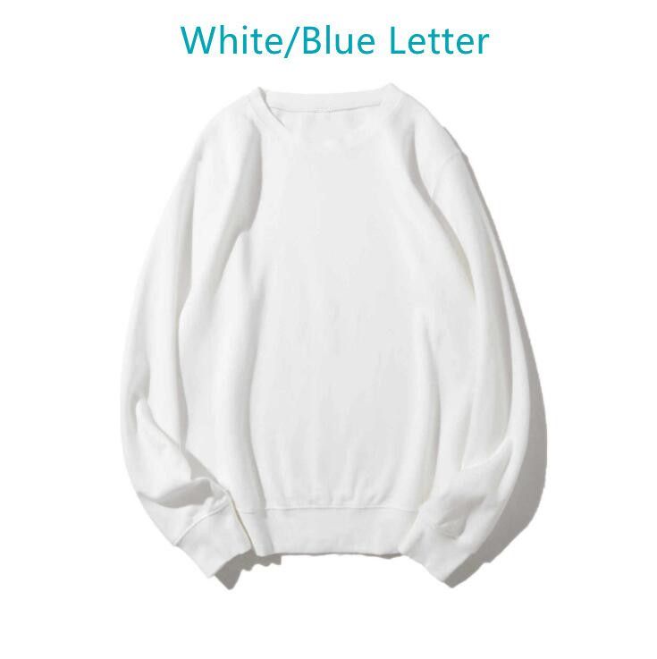 white/blue letter