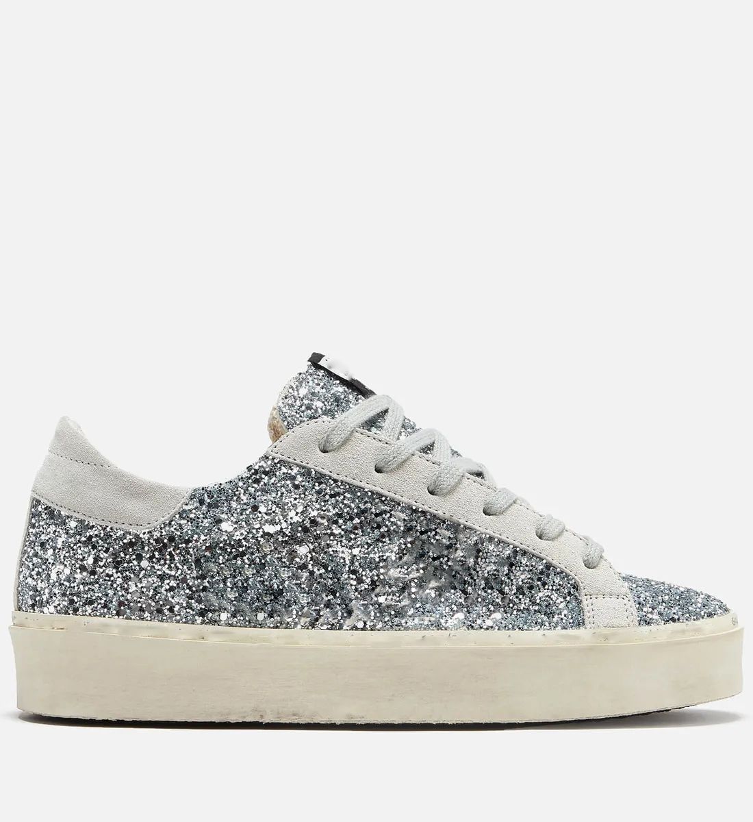 star 1 grey suede star