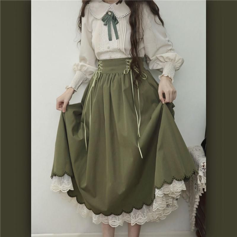 Зеленая юбка