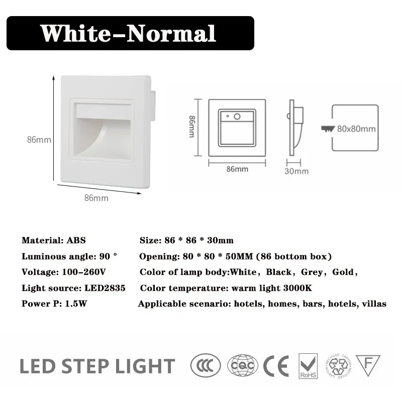 CHINA Warm White 1.5W White Normal