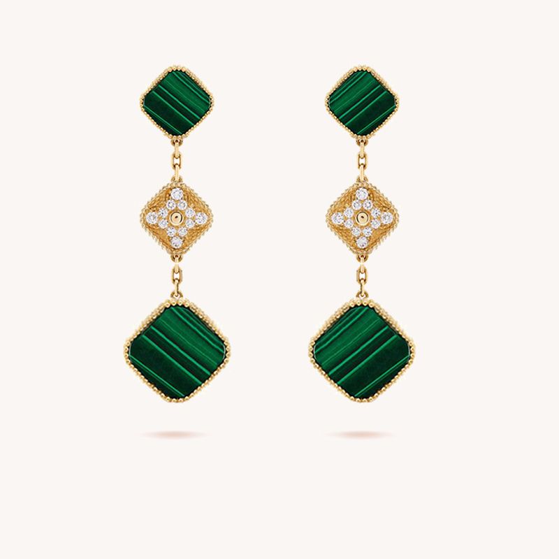 VAN0002E- Gold- Green + Diamond + Green