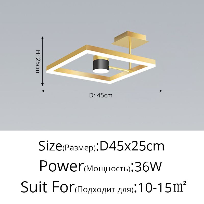 SKU-B gold 36w warm white no remote