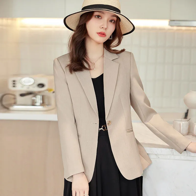 Cappotto blazer khaki