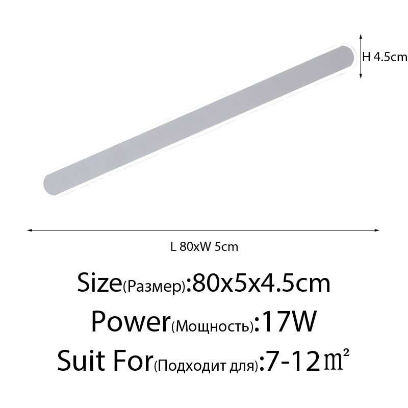 80cm 17W varm vit