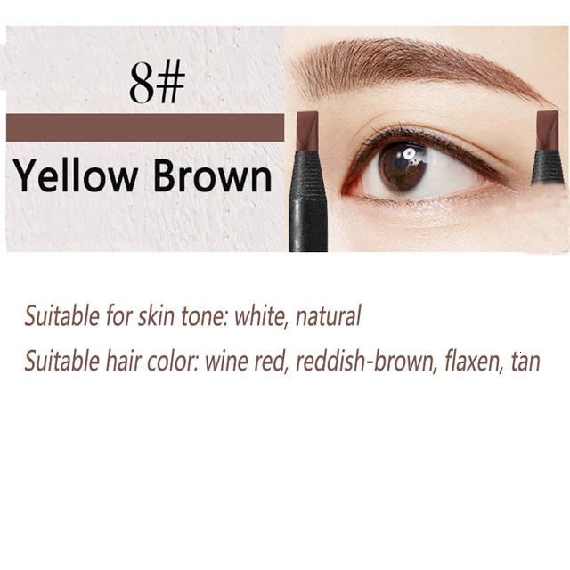 12pcs brun jaune