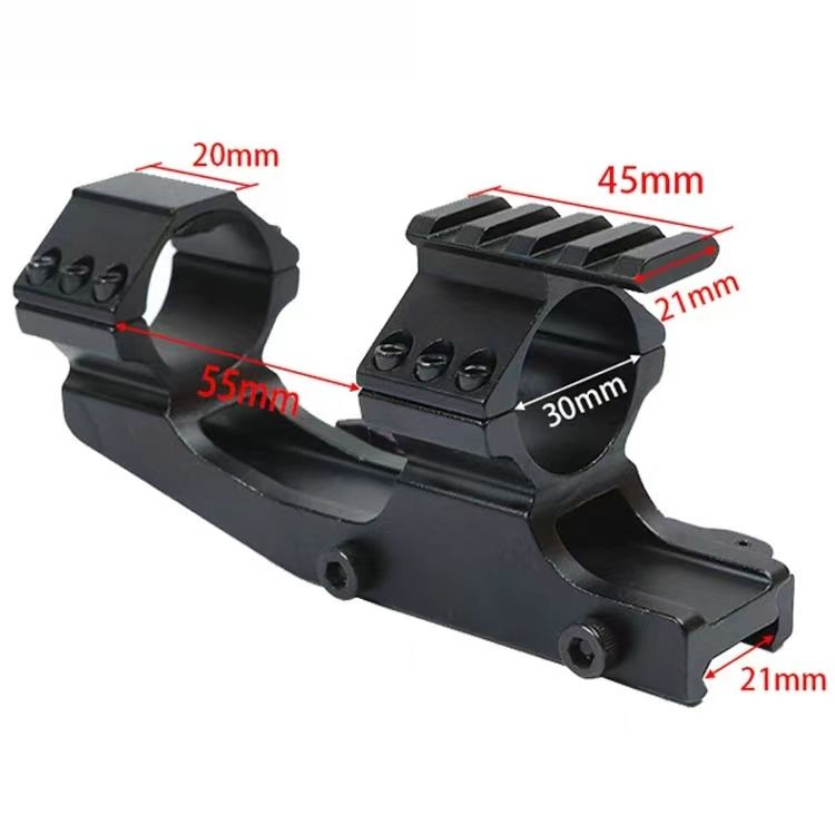 Five-slot top rail + QD quick release