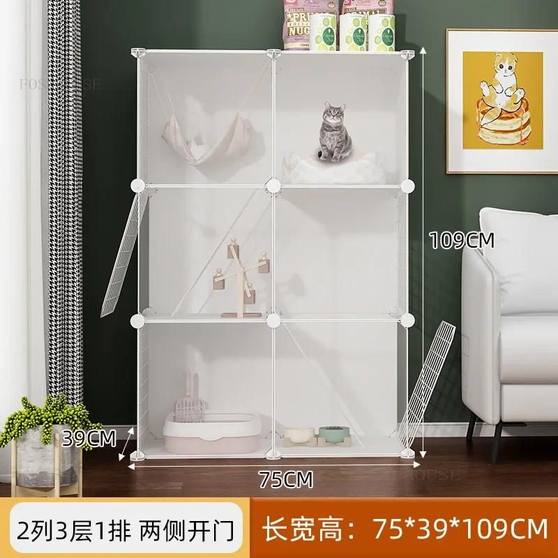 single cage 75X39X109cm white