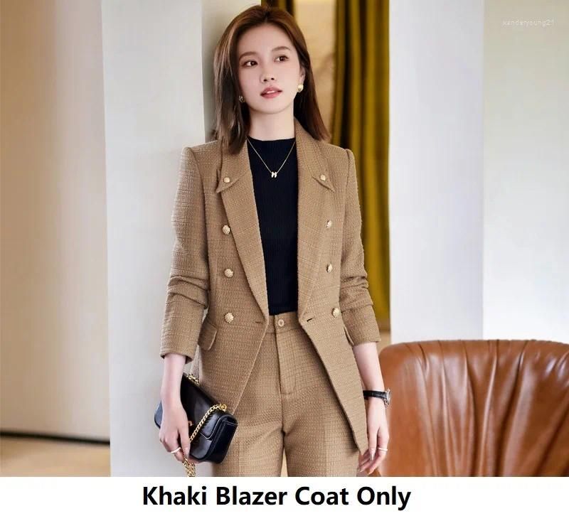 Khaki Blazer Coat