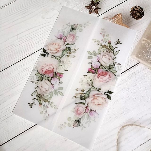 Flower-Just Vellum Wrap