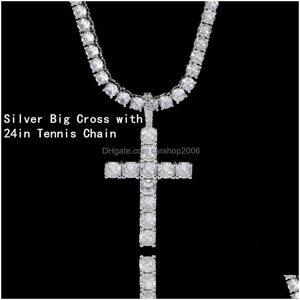 Silver avec chaîne de tennis 24 pouces