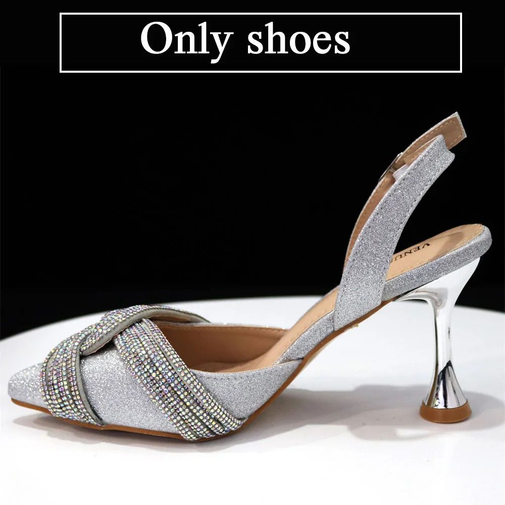 only shoes silver