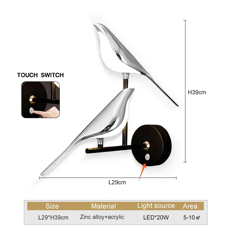 Tricolor Light 2T Touch Switch2