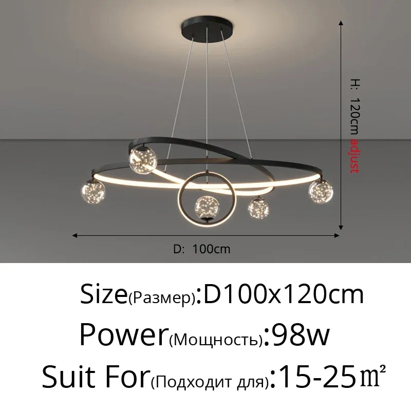 Przyciemnione z zdalnym czarnym pierścieniem 100 cm 3