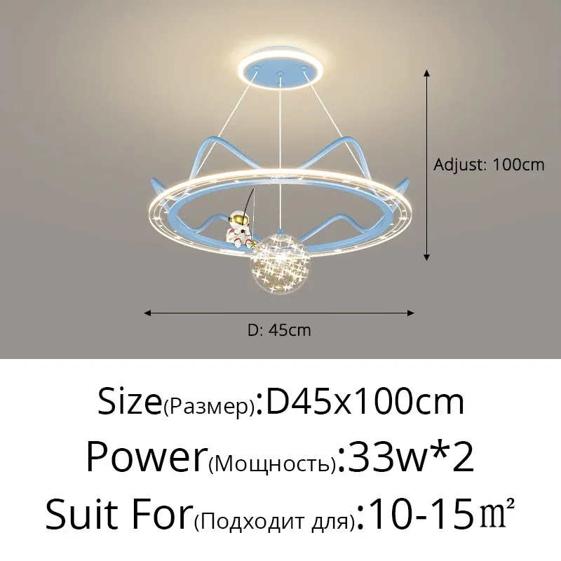 따뜻한 흰색 원격 별 스카이 블루 D45cm