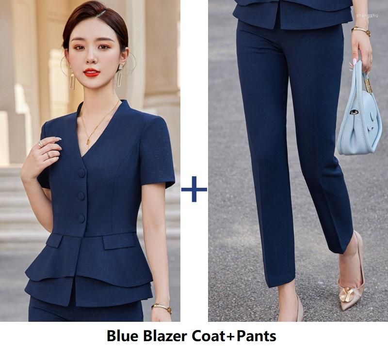 Blue Pantsuits