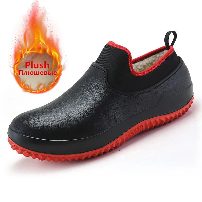 plush black red