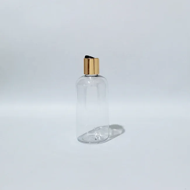 250ml plastic clear gold black