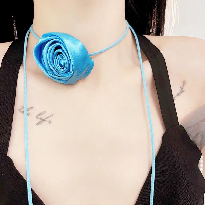 satin rose bleu