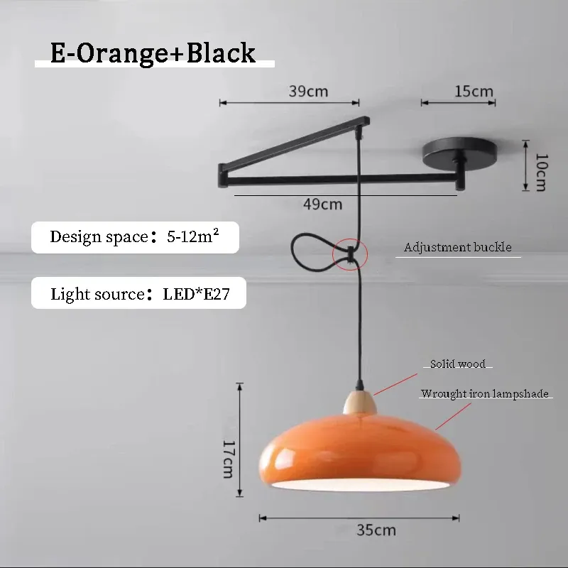 220V 3 Farbtemperatur E Orange Schwarz