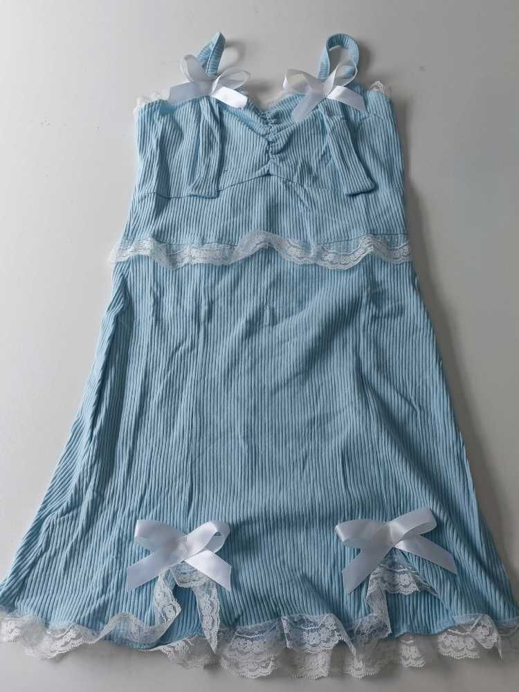 Only Bow Blue Dress