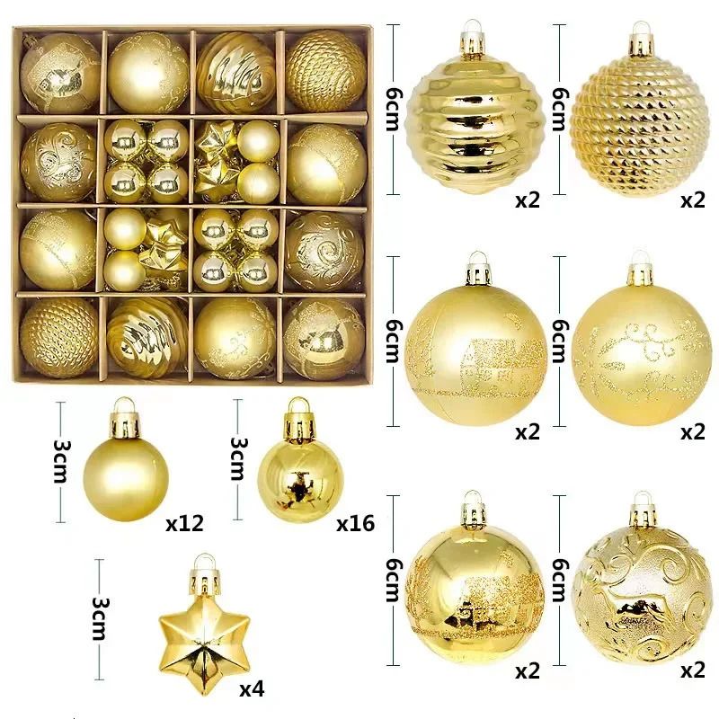 Yeni 44pcs Gold Bubble Film Paketi