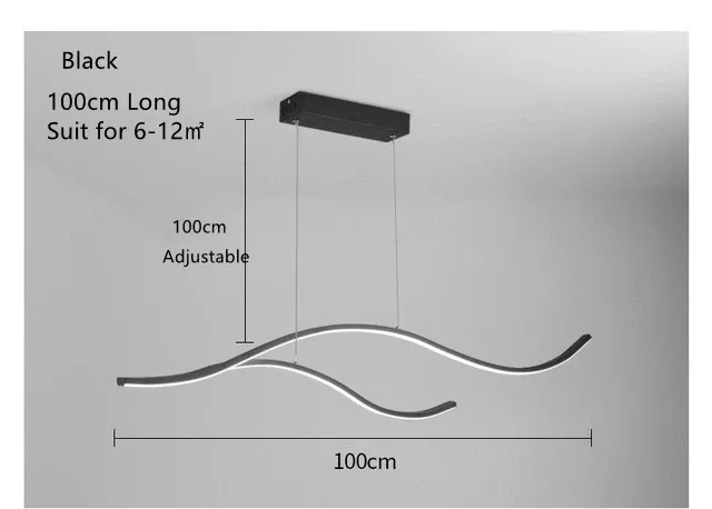 Sıcak beyaz siyah 100 cm