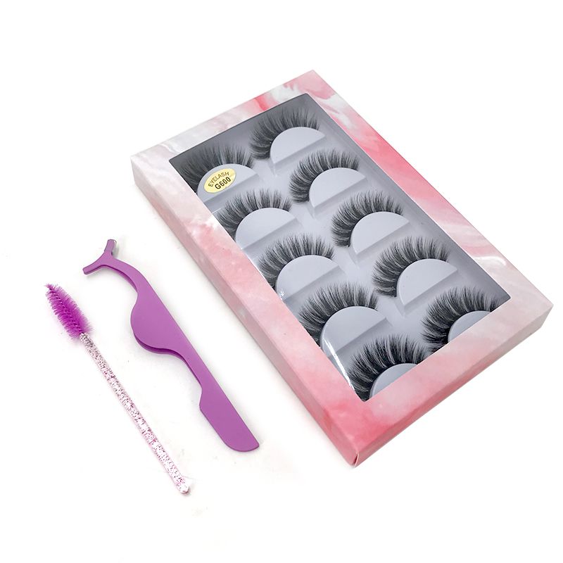 5 paires cils Tray4