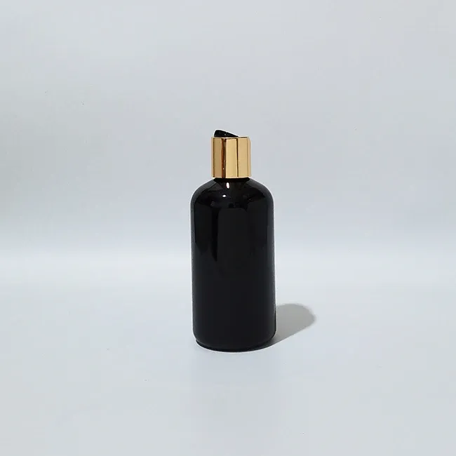 250ml plastic black gold black