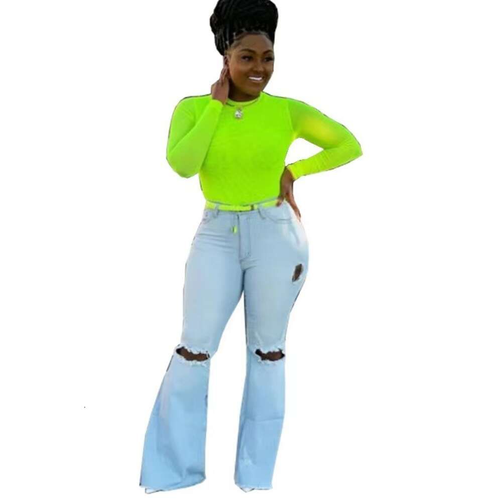 Jeans with shop tassels on bottom