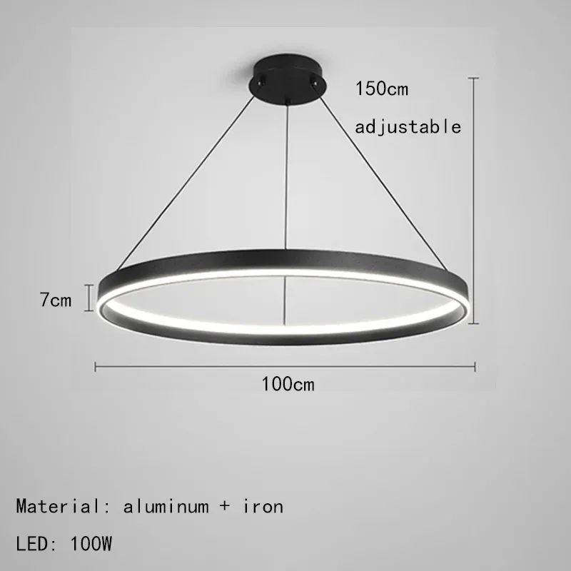 3 interchangeables 100cm-Noir