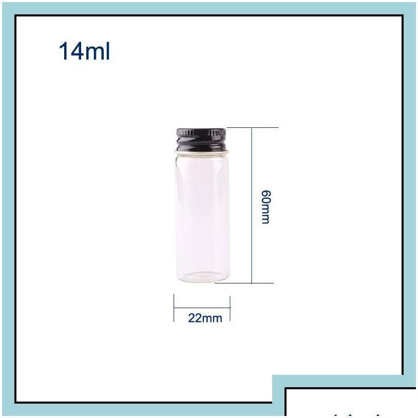 14ml 블랙 알루미늄 캡