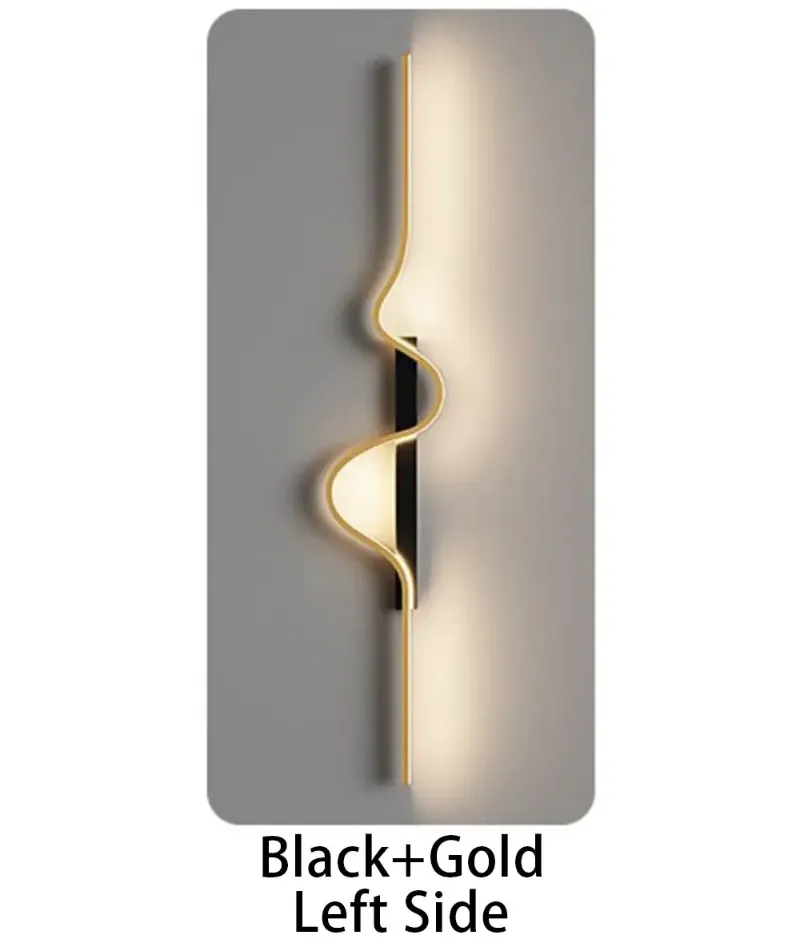 90-260 В, теплый белый, 60 см, черное золото, слева