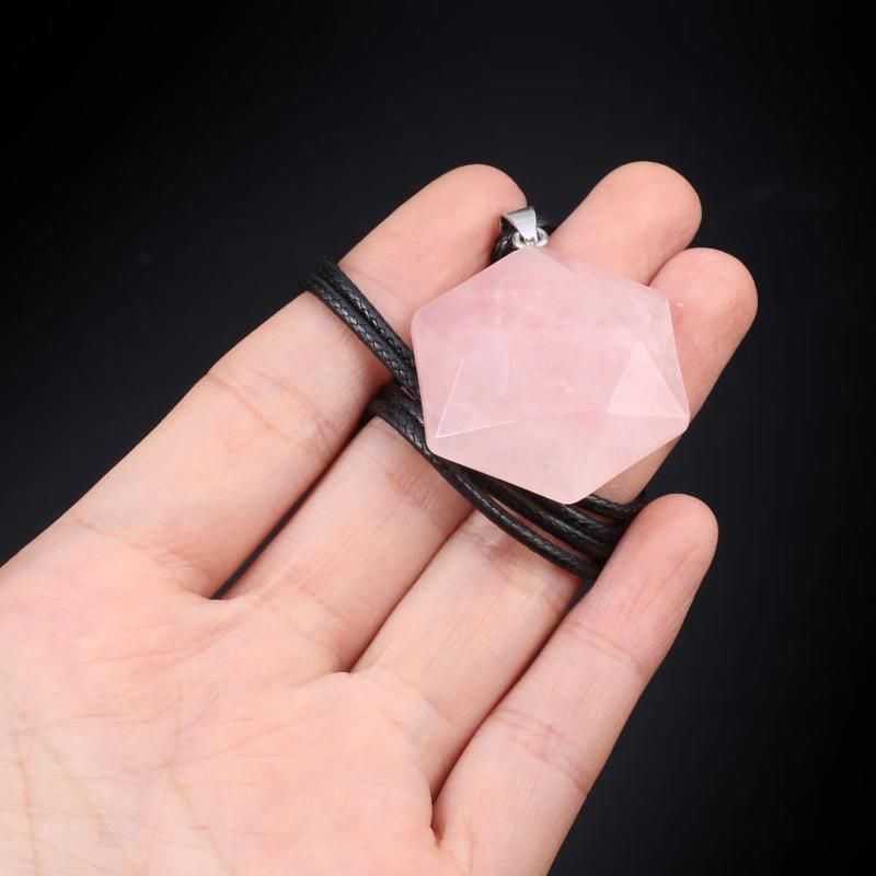 45 cm 28x28mm Rose Quartz