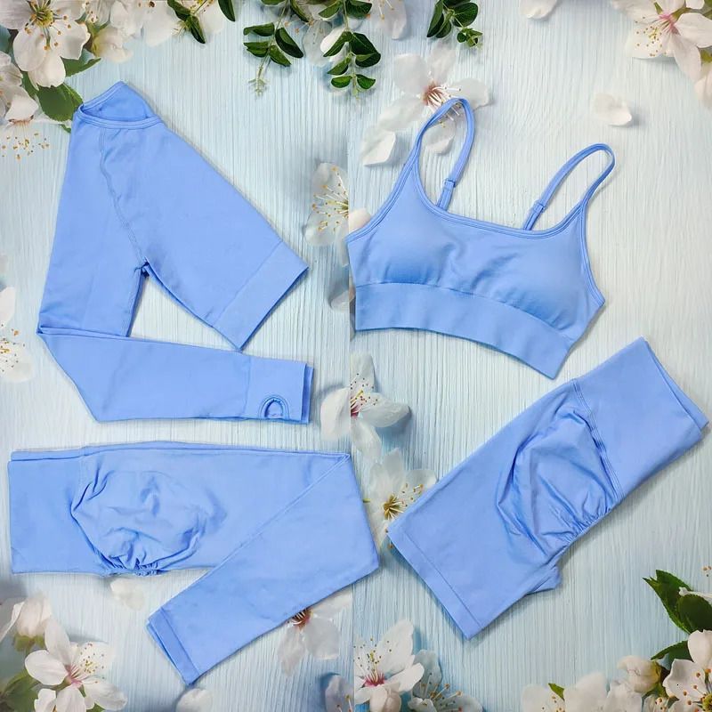 4pcs sky blue