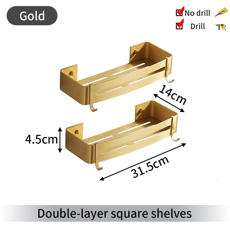 Gold Square Shelf 2