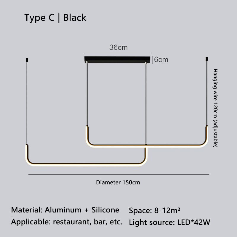 Black 150CM