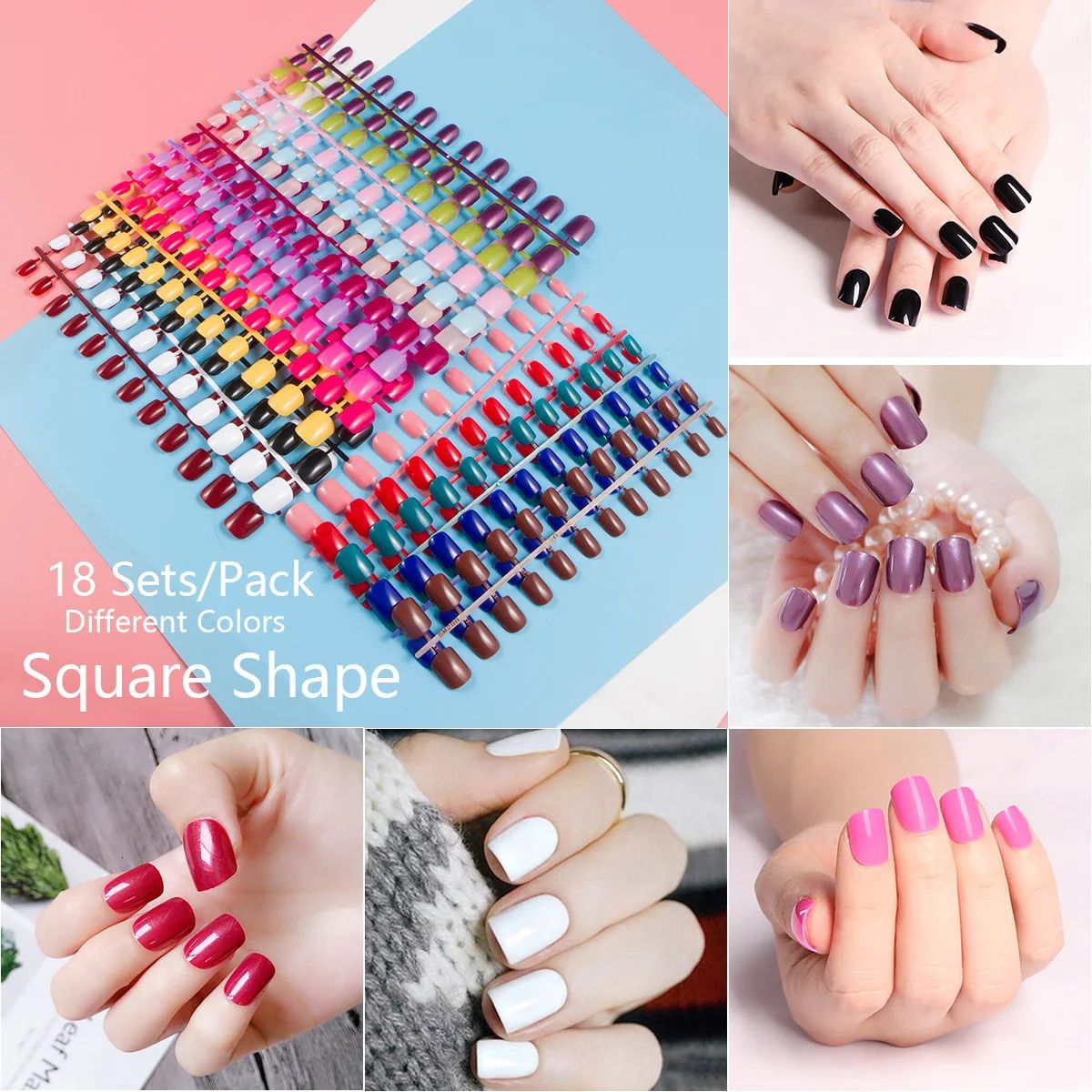 Mix 18 Colors Square