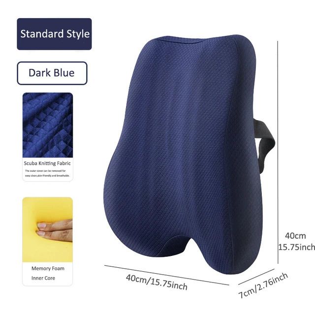 coussin de dossier bleu