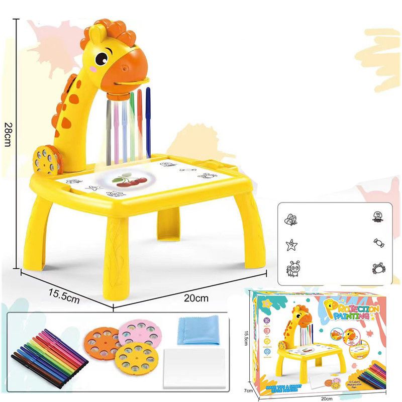 Giraffa di piccole dimensioni giallo