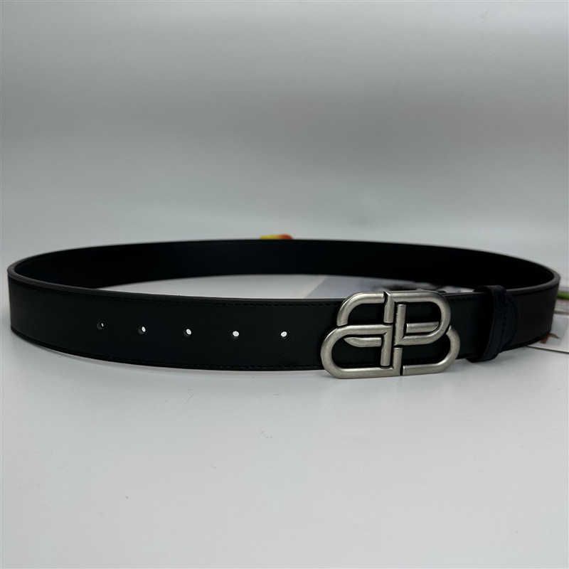 Ceinture noire en argent antique 4.0bb