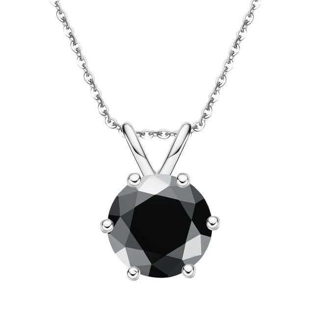 Noir blanc-5ct Moisanite