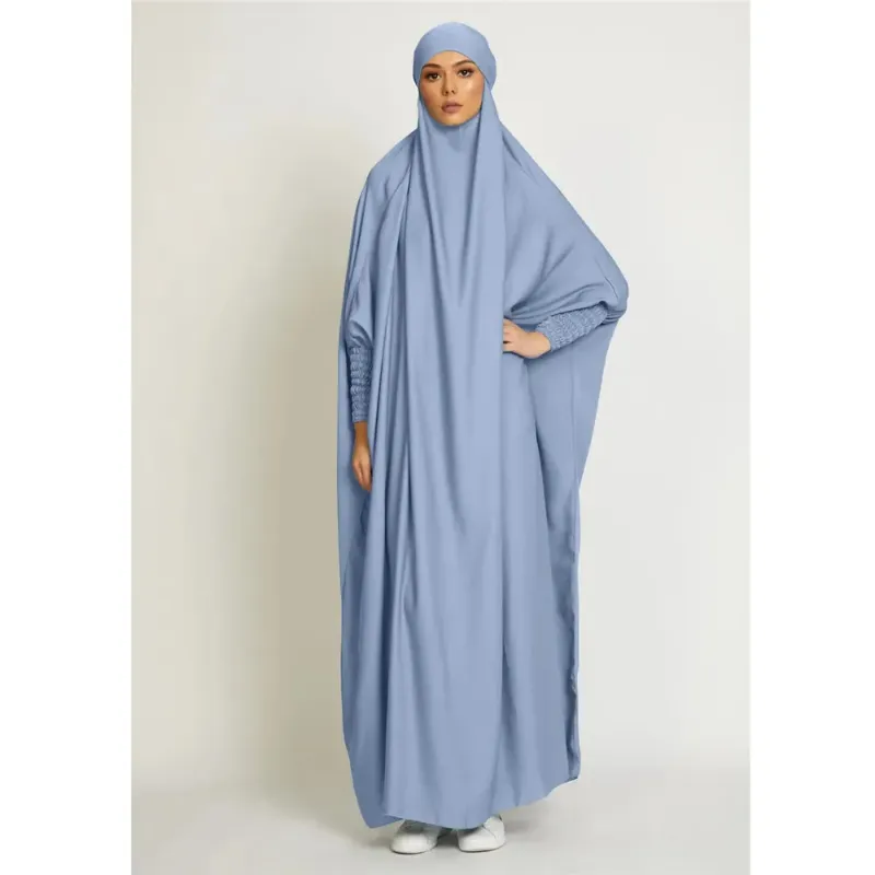 Tamanho único (feminino) azul jilbab