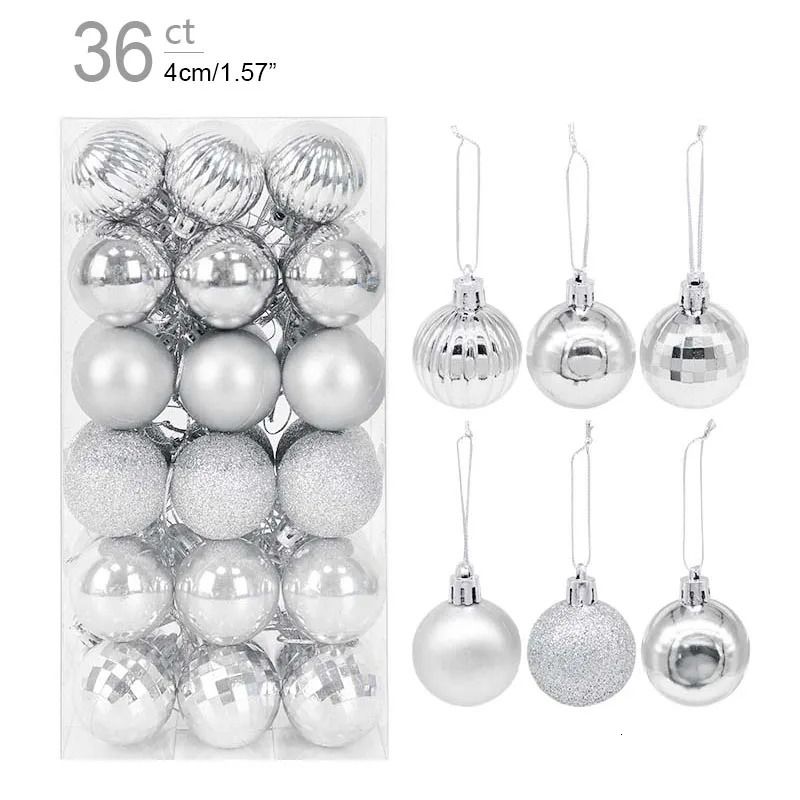 36PCS Silver-as Picture