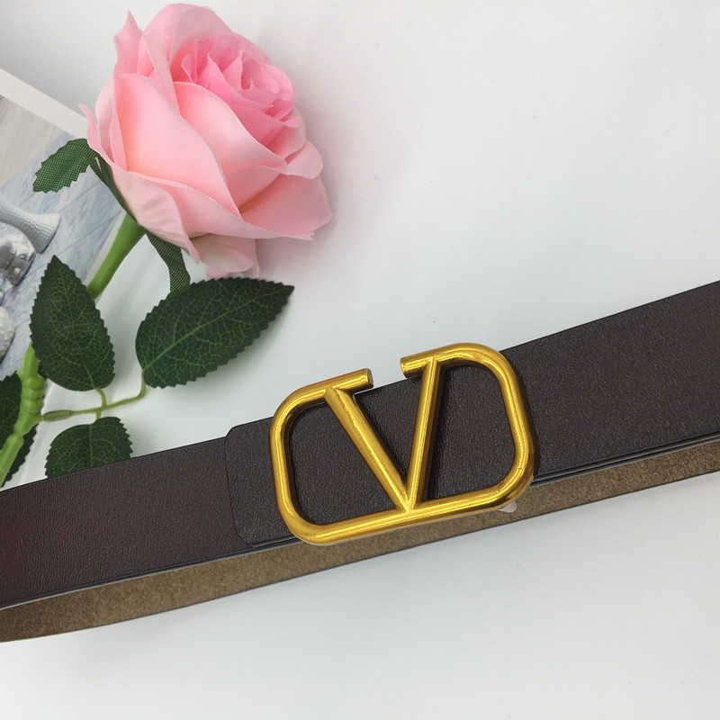 Petite ceinture en V couleur café de 3,0 cm
