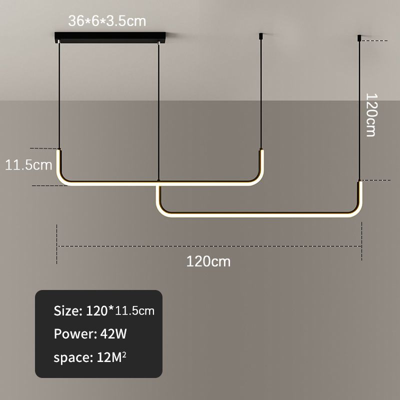 Schwarz-1200x115mm Ac85-265v Kaltweiß