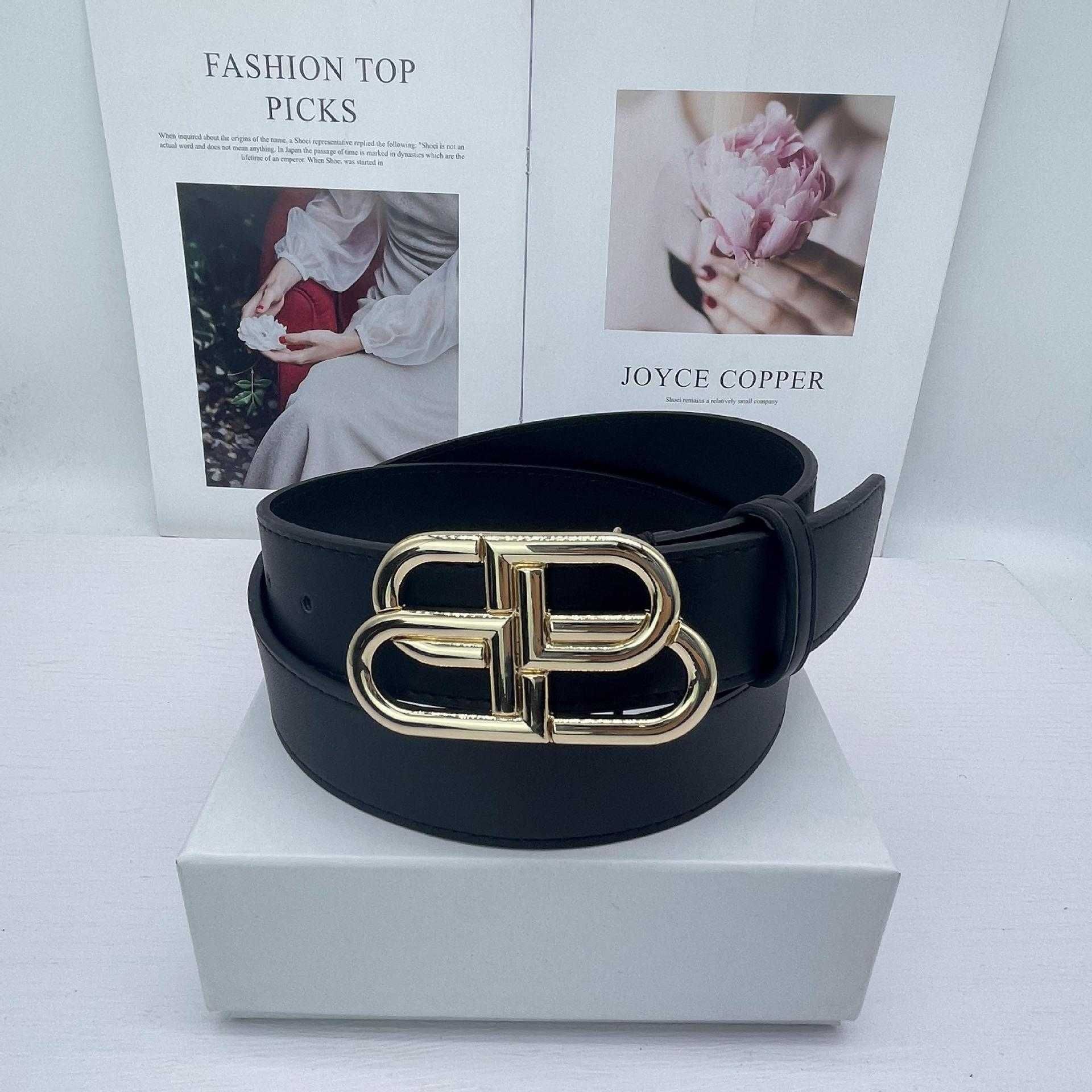 bar 3.0 black bright gold buckle