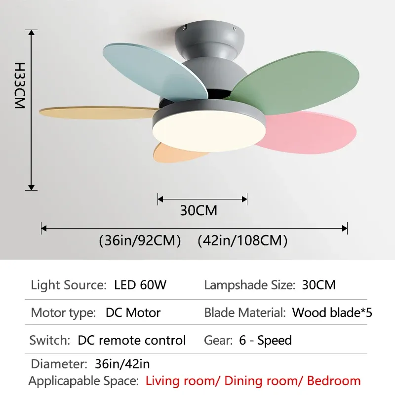 Foglie di colore grigio da 110 V 36 pollici