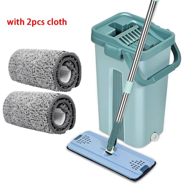 Bucket-mop-2cloth